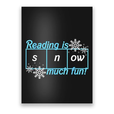 Reading Is Snow Much Fun Science Of Reading Poster