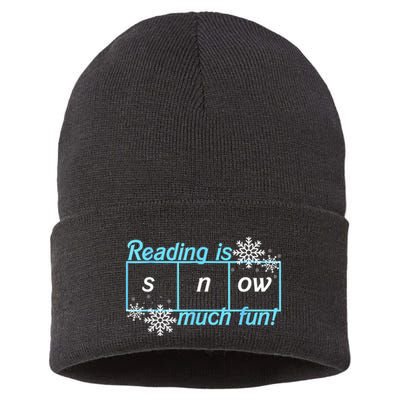 Reading Is Snow Much Fun Science Of Reading Sustainable Knit Beanie