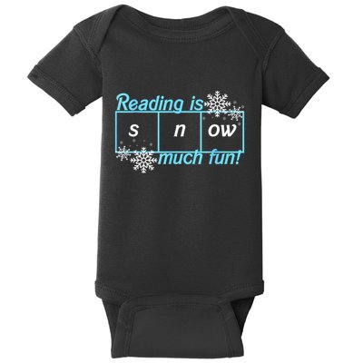 Reading Is Snow Much Fun Science Of Reading Baby Bodysuit