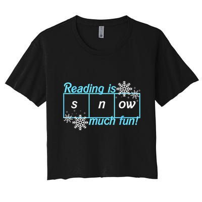 Reading Is Snow Much Fun Science Of Reading Crop Top