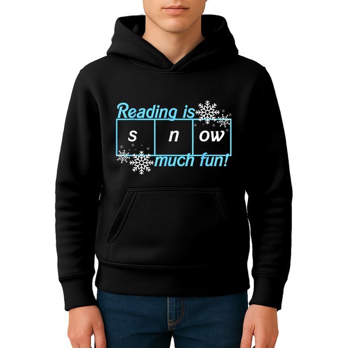 Reading Is Snow Much Fun Science Of Reading Kids Hoodie