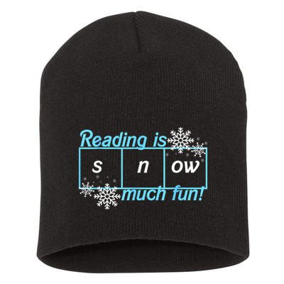 Reading Is Snow Much Fun Science Of Reading Short Acrylic Beanie
