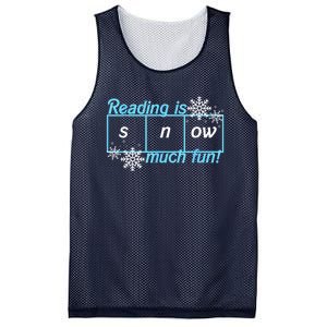 Reading Is Snow Much Fun Science Of Reading Mesh Reversible Basketball Jersey Tank