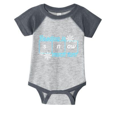 Reading Is Snow Much Fun Science Of Reading Infant Baby Jersey Bodysuit