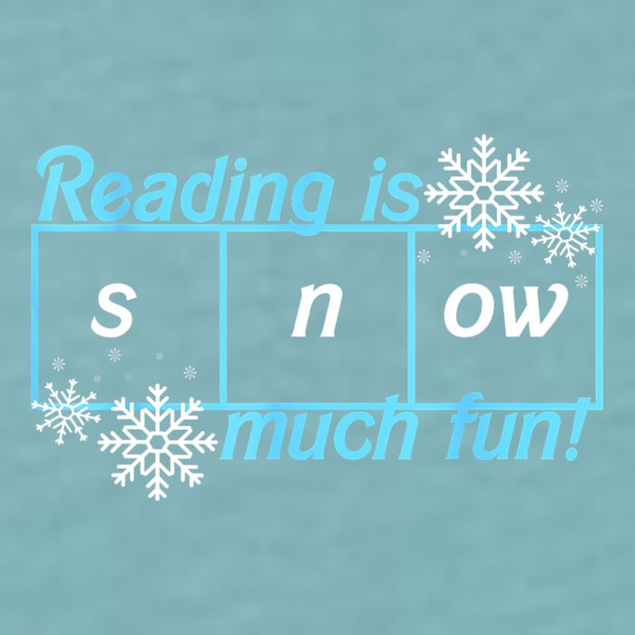 Reading Is Snow Much Fun Science Of Reading Sueded Cloud Jersey T-Shirt