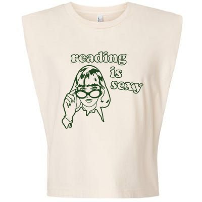 Reading Is Sexy Book Lover Garment-Dyed Women's Muscle Tee