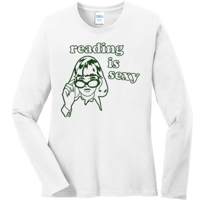 Reading Is Sexy Book Lover Ladies Long Sleeve Shirt