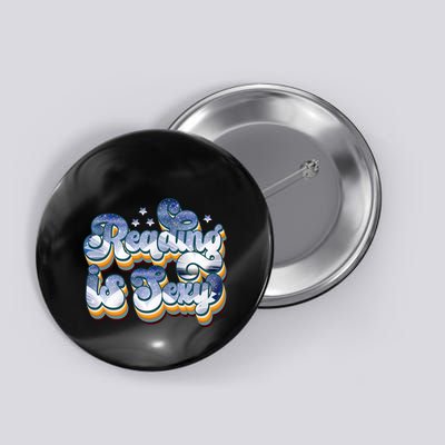 Reading Is Sexy Retro Button