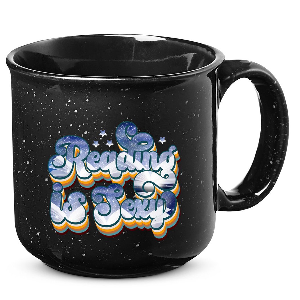 Reading Is Sexy Retro 15oz Campfire Ceramic Mug