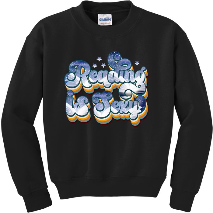 Reading Is Sexy Retro Kids Sweatshirt