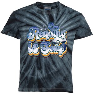 Reading Is Sexy Retro Kids Tie-Dye T-Shirt