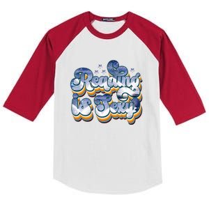 Reading Is Sexy Retro Kids Colorblock Raglan Jersey