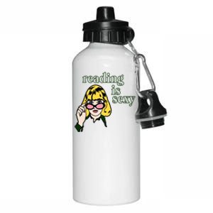 Reading Is Sexy Funny Book Lovers Aluminum Water Bottle