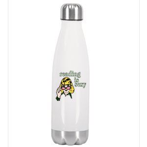 Reading Is Sexy Funny Book Lovers Stainless Steel Insulated Water Bottle