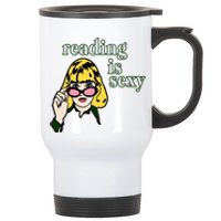 Reading Is Sexy Funny Book Lovers Stainless Steel Travel Mug