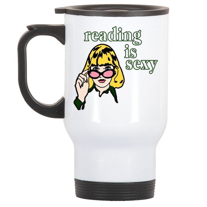 Reading Is Sexy Funny Book Lovers Stainless Steel Travel Mug