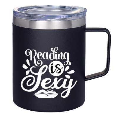 Reading Is Sexy 12oz Stainless Steel Coffee Mug