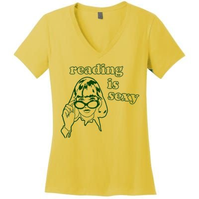 Reading Is Sexy, Reading Is Sexy Shirt, Reading Is Sexy Tee Women's V-Neck T-Shirt