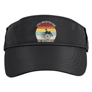 Retro I Still Run Better Than The Government Wheelchair Adult Drive Performance Visor