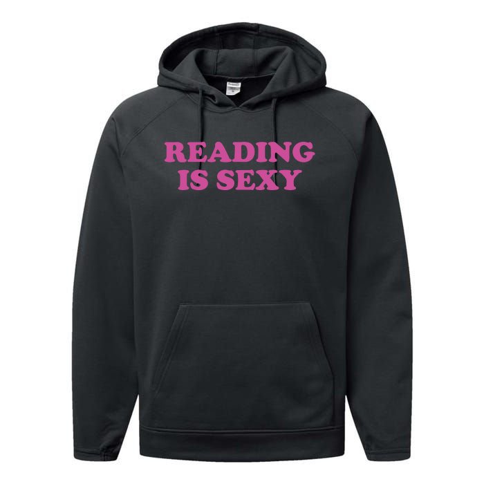 Reading Is Sexy Performance Fleece Hoodie