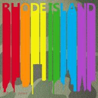 Rhode Island Skyline Lgbt Pride Legacy Tie Dye Trucker Hat