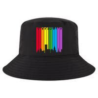 Rhode Island Skyline Lgbt Pride Cool Comfort Performance Bucket Hat