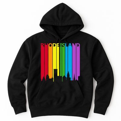 Rhode Island Skyline Lgbt Pride Hoodie