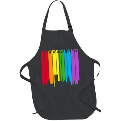 Rhode Island Skyline Lgbt Pride Apron