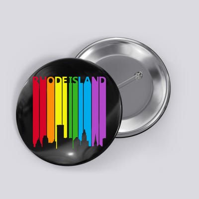Rhode Island Skyline Lgbt Pride Button
