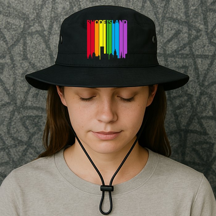 Rhode Island Skyline Lgbt Pride Bucket Hat