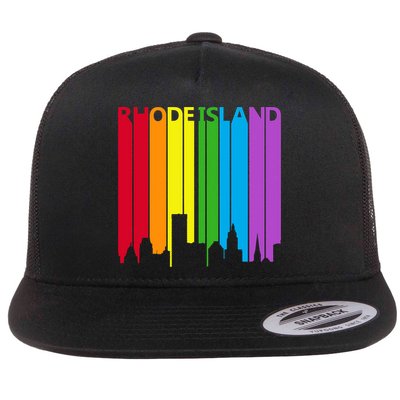 Rhode Island Skyline Lgbt Pride Flatbill Hat
