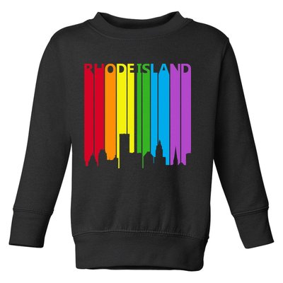 Rhode Island Skyline Lgbt Pride Toddler Sweatshirt