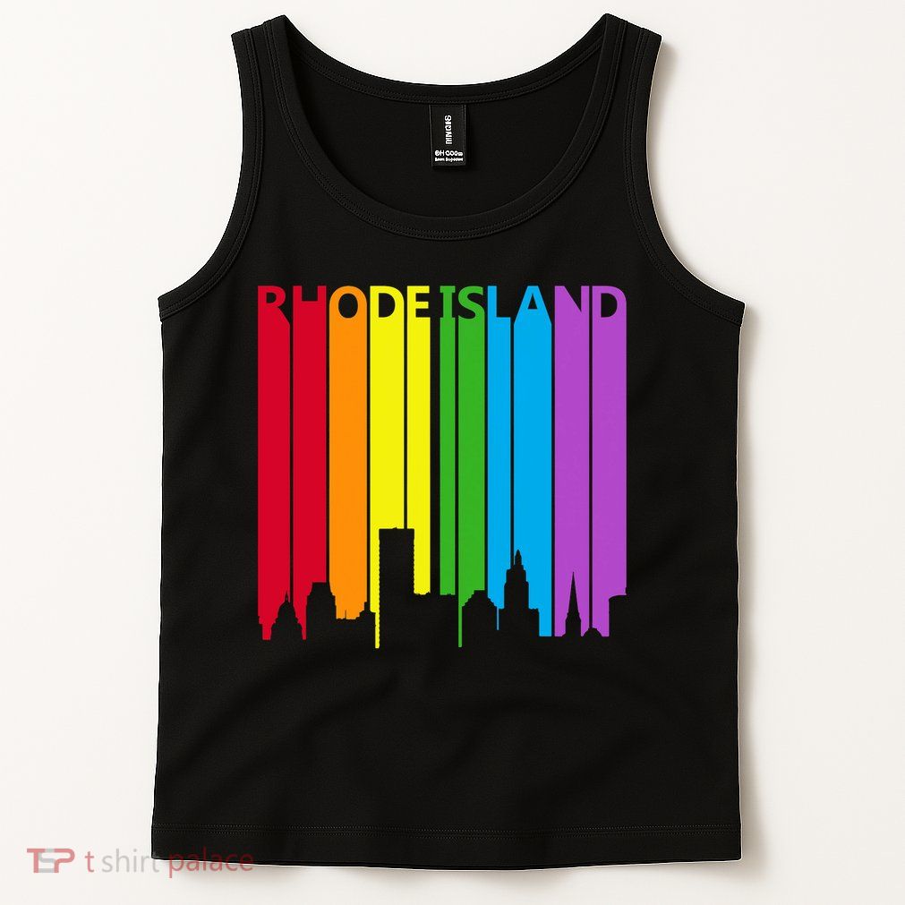 Rhode Island Skyline Lgbt Pride Tank Top