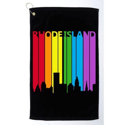 Rhode Island Skyline Lgbt Pride Golf Towel