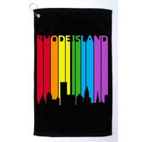 Rhode Island Skyline Lgbt Pride Golf Towel