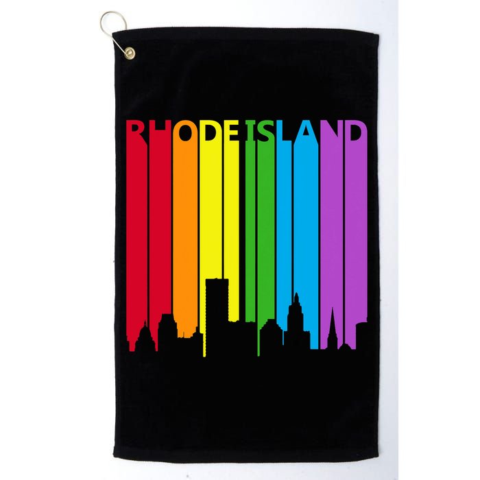 Rhode Island Skyline Lgbt Pride Golf Towel