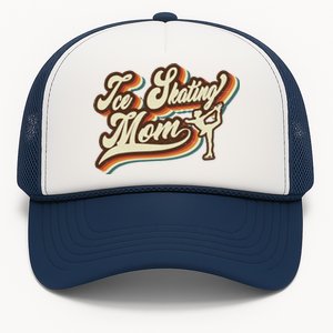 Retro Ice Skating Mom Sports Mama Mothers Day Trucker Hat