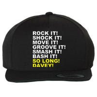 Rock It! Shock It! Almost Vintage Wool Snapback Cap