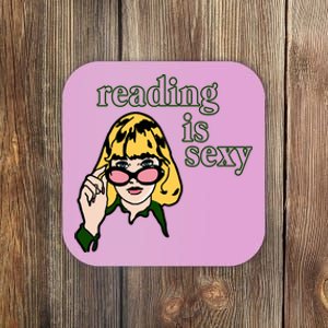 Reading Is Sexy Funny Book Lovers Coaster