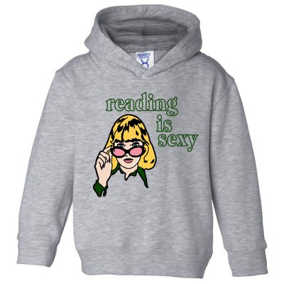 Reading Is Sexy Funny Book Lovers Toddler Hoodie