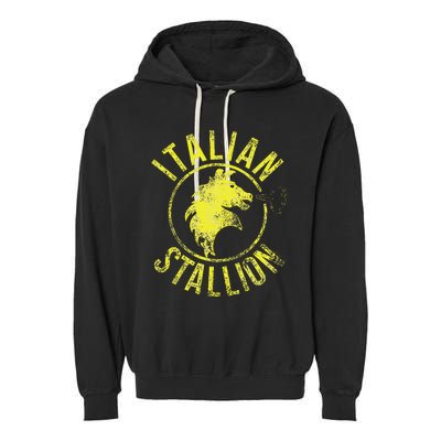 Rocky Italian Stallion Horse Garment-Dyed Fleece Hoodie