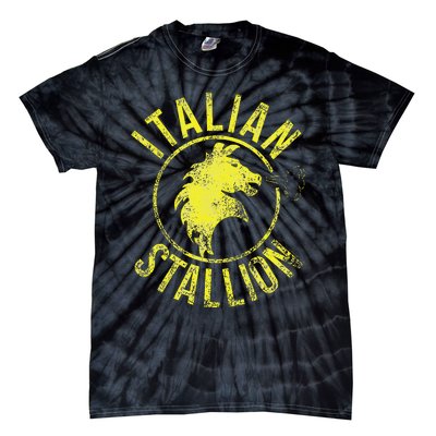 Rocky Italian Stallion Horse Tie-Dye T-Shirt