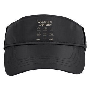 Reading Is Selfcare Book A Day Retro Read More Book Lover Adult Drive Performance Visor