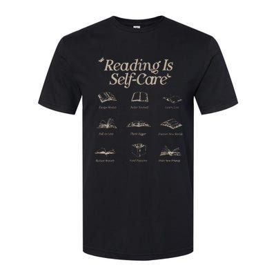 Reading Is Selfcare Book A Day Retro Read More Book Lover Softstyle CVC T-Shirt