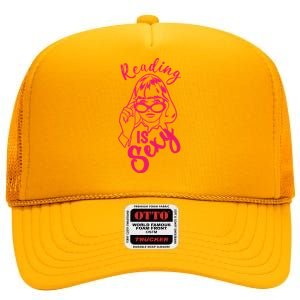 Reading Is Sexy, Funny Reading Is Sexy Tv Show High Crown Mesh Back Trucker Hat