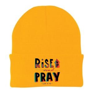 Rise And Pray Luke 22:16 Knit Cap Winter Beanie