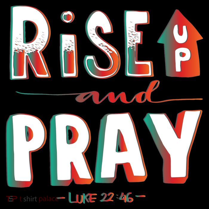 Rise And Pray Luke 22:16 High Crown Mesh Back Trucker Hat