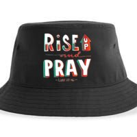 Rise And Pray Luke 22:16 Sustainable Bucket Hat