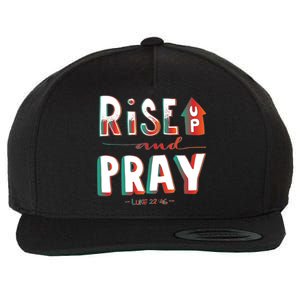 Rise And Pray Luke 22:16 Wool Snapback Cap