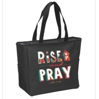 Rise And Pray Luke 22:16 Zip Tote Bag